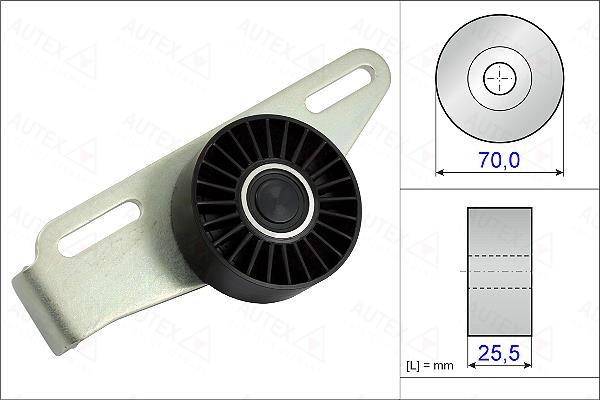Autex 654862 V-ribbed belt tensioner (drive) roller 654862