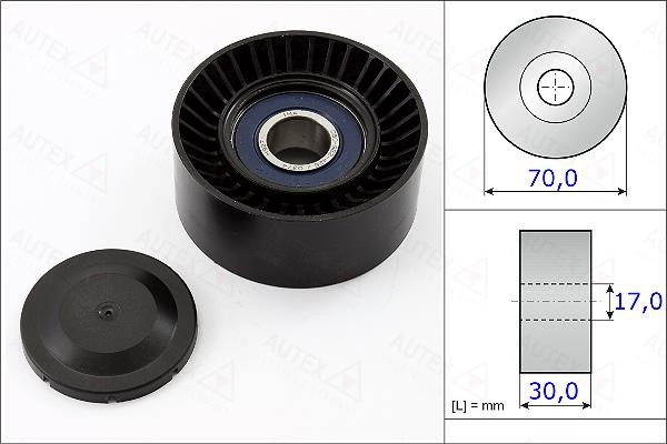Autex 654893 V-ribbed belt tensioner (drive) roller 654893