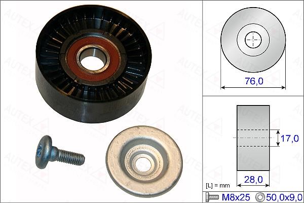 Autex 654894 V-ribbed belt tensioner (drive) roller 654894