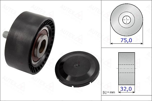 Autex 654903 V-ribbed belt tensioner (drive) roller 654903