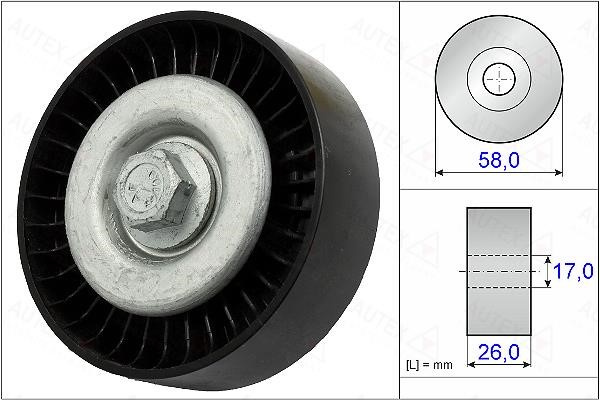 Autex 654936 V-ribbed belt tensioner (drive) roller 654936