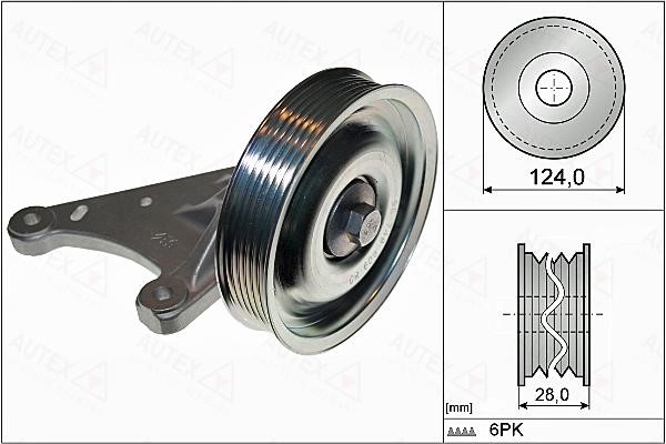 Autex 655079 V-ribbed belt tensioner (drive) roller 655079