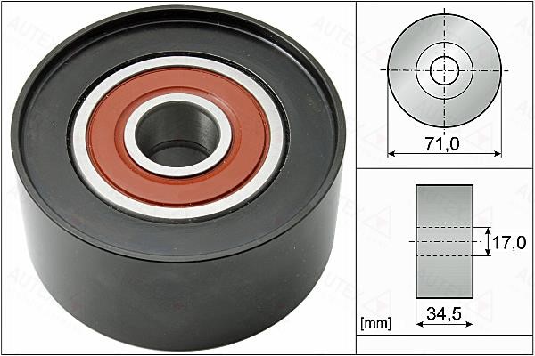 Autex 655088 V-ribbed belt tensioner (drive) roller 655088