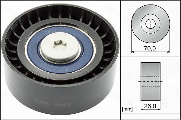 Autex 655092 V-ribbed belt tensioner (drive) roller 655092