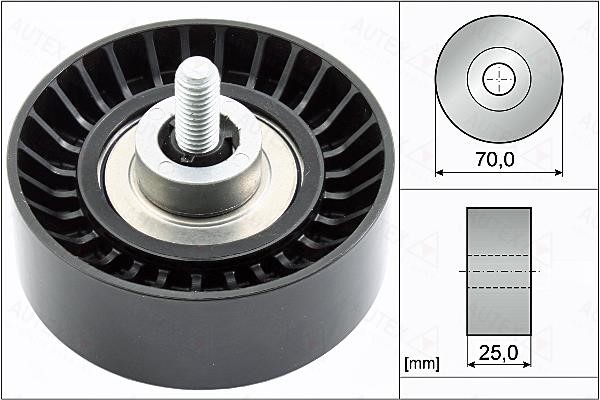 Autex 655113 V-ribbed belt tensioner (drive) roller 655113