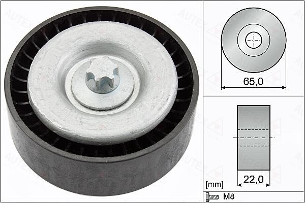 Autex 655115 V-ribbed belt tensioner (drive) roller 655115
