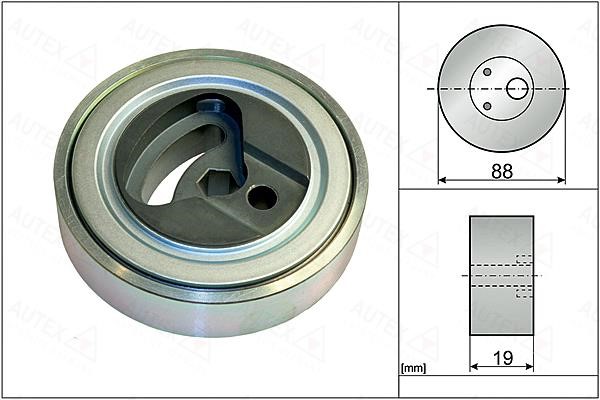 Autex 655140 V-ribbed belt tensioner (drive) roller 655140