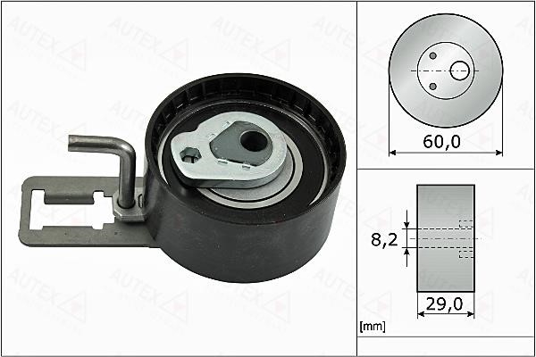 Autex 655150 Tensioner pulley, timing belt 655150