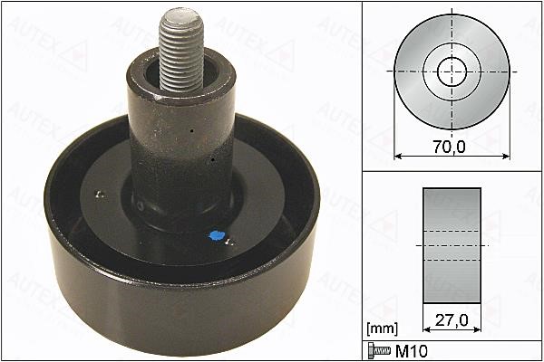 Autex 655156 V-ribbed belt tensioner (drive) roller 655156