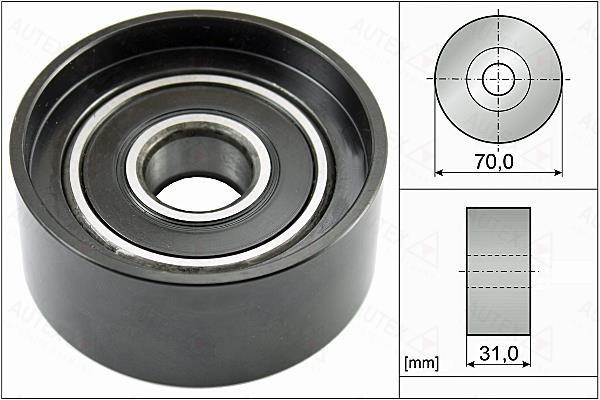 Autex 655157 V-ribbed belt tensioner (drive) roller 655157