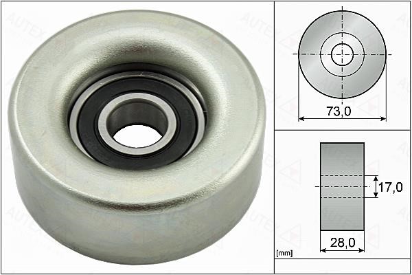 Autex 655059 V-ribbed belt tensioner (drive) roller 655059