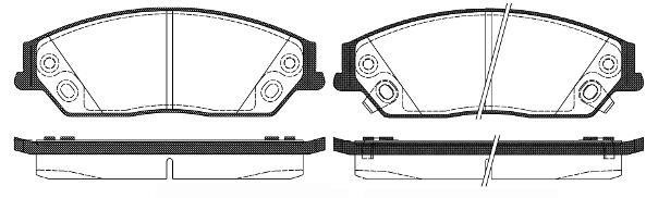 Tashiko BTS2308 Front disc brake pads, set BTS2308