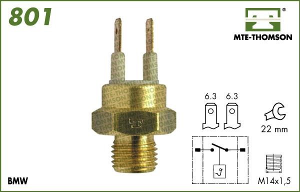 MTE-Thomson 801.95/90 Temperature Switch, coolant warning lamp 8019590