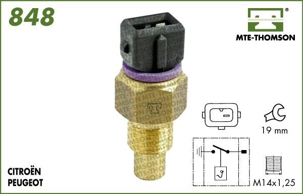 MTE-Thomson 848.50 Temperature Switch, coolant warning lamp 84850