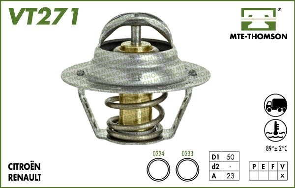 MTE-Thomson VT27189 Thermostat, coolant VT27189