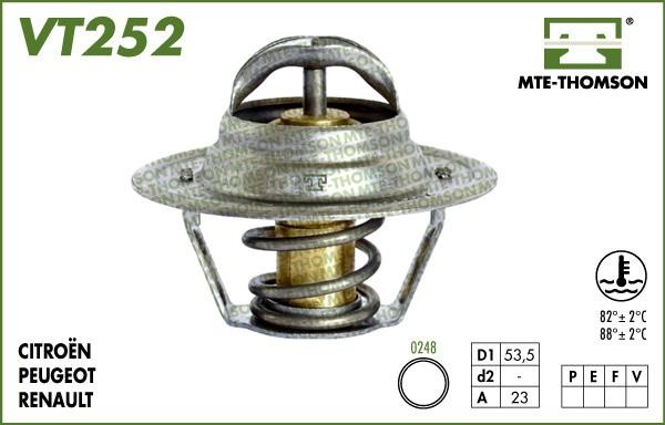 MTE-Thomson VT25282 Thermostat, coolant VT25282