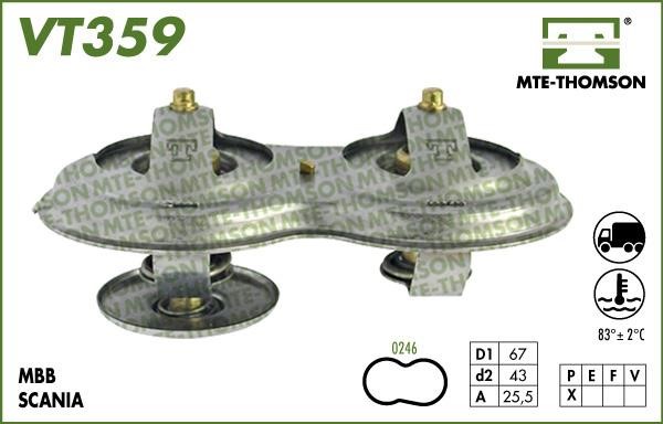 MTE-Thomson VT35975 Thermostat, coolant VT35975