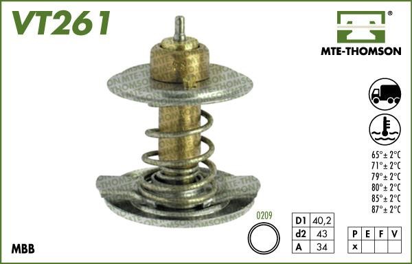 MTE-Thomson VT26187 Thermostat, coolant VT26187