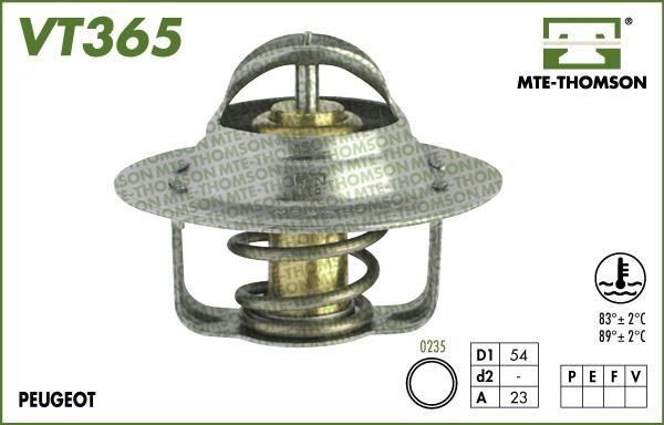 MTE-Thomson VT36589 Thermostat, coolant VT36589