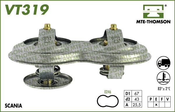 MTE-Thomson VT31983 Thermostat, coolant VT31983