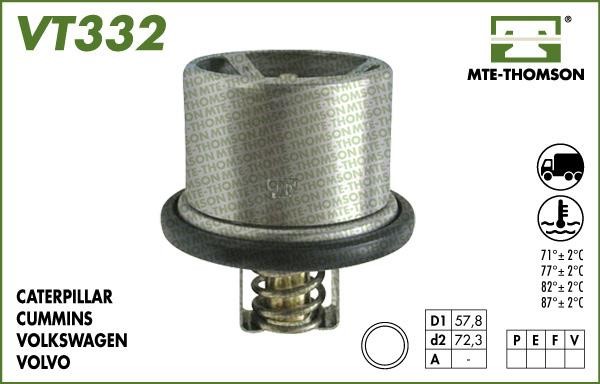 MTE-Thomson VT33282 Thermostat, coolant VT33282