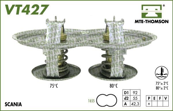 MTE-Thomson VT42780/87 Thermostat, coolant VT4278087