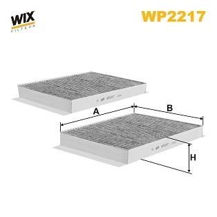 WIX WP2217 Filter, interior air WP2217