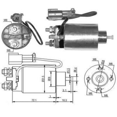 Hoffer 46039 Solenoid switch, starter 46039