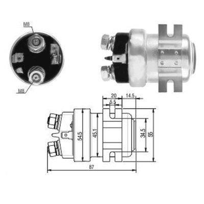 46001 Hoffer Solenoid switch, starter