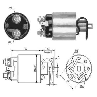 Hoffer 46089 Solenoid switch, starter 46089