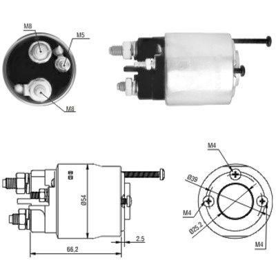 Hoffer 46147 Solenoid switch, starter 46147