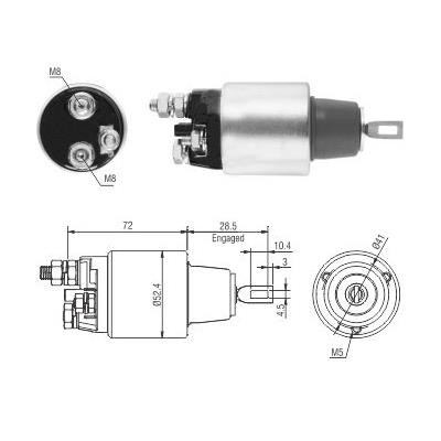 Hoffer 46286 Solenoid switch, starter 46286