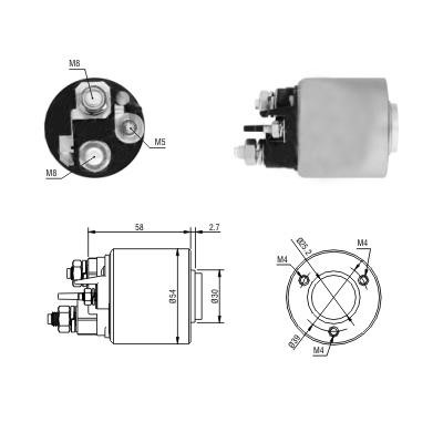 Hoffer 46288 Solenoid switch, starter 46288