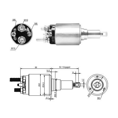 Hoffer 46290 Solenoid switch, starter 46290