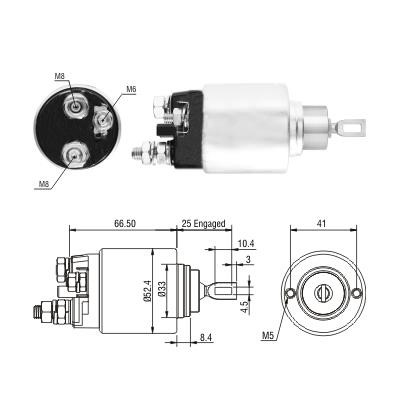 Hoffer 46293 Solenoid switch, starter 46293