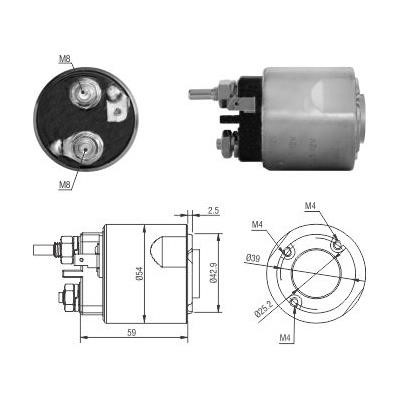 Hoffer 46310 Solenoid switch, starter 46310