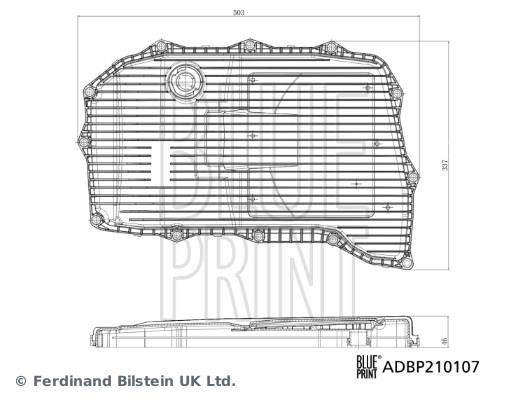 Transmission oil filter Audi Q8: ADBP210107 Blue Print Automatic transmission filter