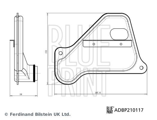 Gearbox filter Subaru Levorg: ADBP210117 Blue Print Automatic transmission filter