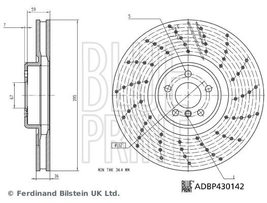 Blue Print ADBP430142 Brake disc ADBP430142