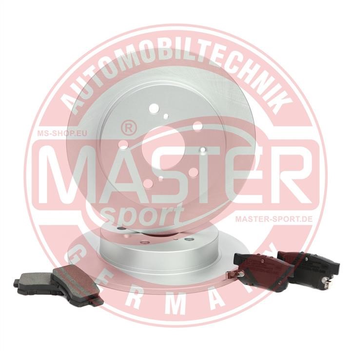 Master-sport 200901670 Brake discs with pads rear non-ventilated, set 200901670
