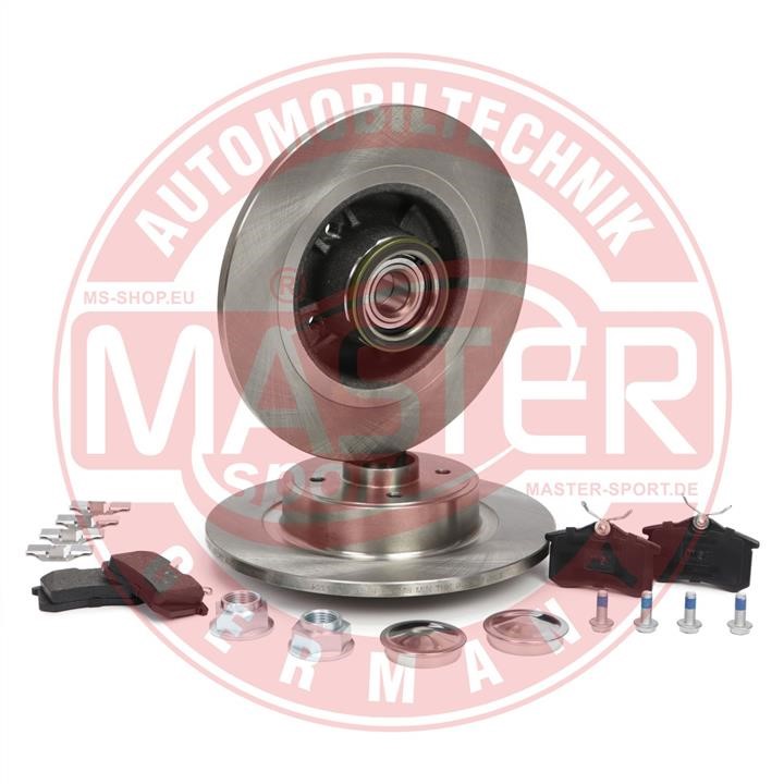 Brake discs with pads rear non-ventilated, set Master-sport 201101480