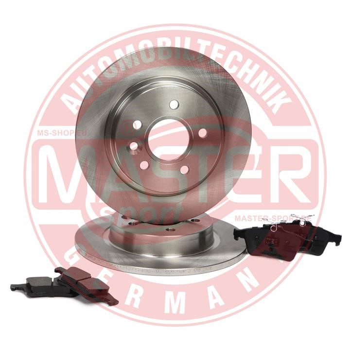 Master-sport 201101581 Brake discs with pads rear non-ventilated, set 201101581