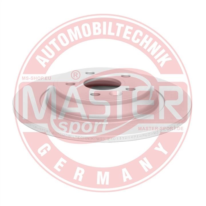 Rear brake disc, non-ventilated Master-sport 24011101471PCSMS