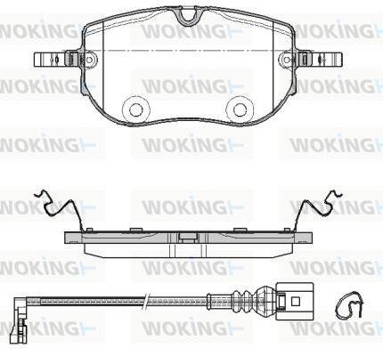 Disc brake pad set Cupra Born: P1864301 Woking Brake pad set
