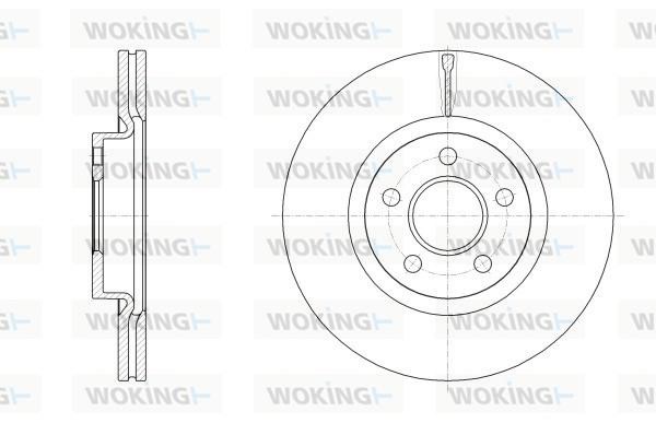 Woking D62561.10 Brake Pad Set, disc brake D6256110