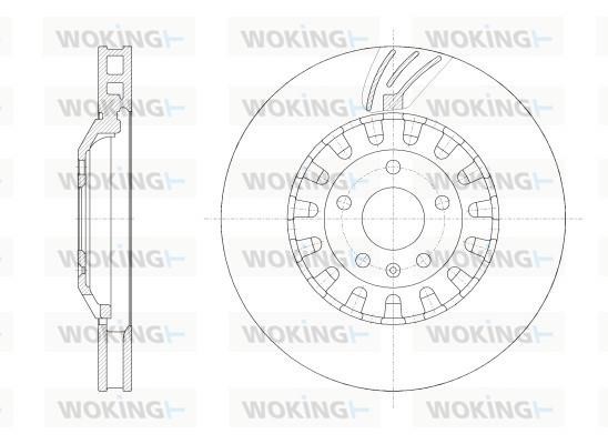 Woking D62562.10 Brake Pad Set, disc brake D6256210