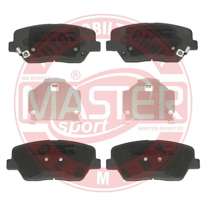 Front disc brake pads, set Master-sport 13046135522N-SET-MS