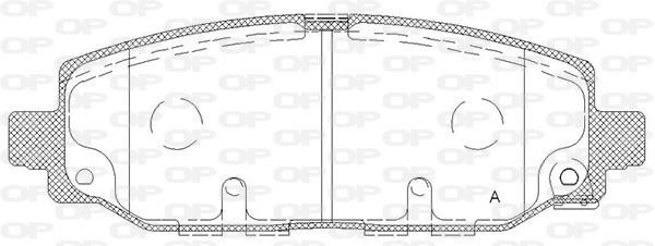 Open parts BPA1844.02 Brake Pad Set, disc brake BPA184402