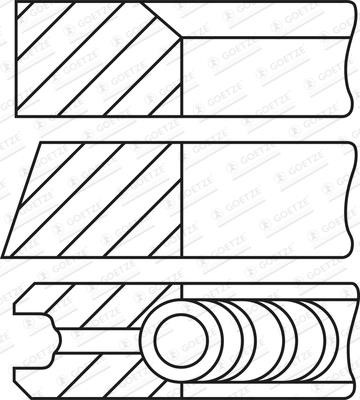 Piston Ring Kit                                              Goetze 08-450700-00