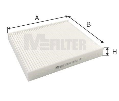 M-Filter K 9193 Filter, interior air K9193